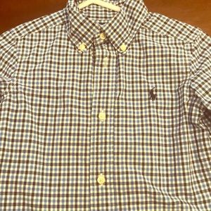 Ralph Lauren blue plaid polo